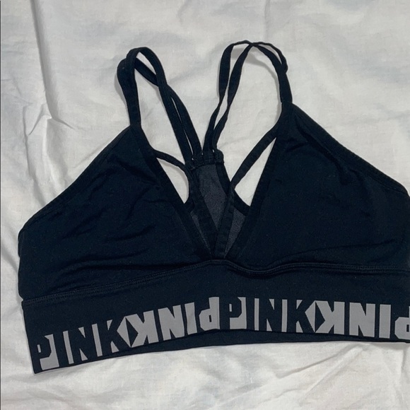 PINK Victoria's Secret Black Performance Sports Bra size L - Picture 4 of 5
